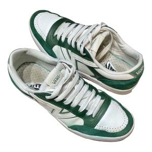 Vans Lowland CC Sneaker Green and White Mens 8.5 Women's 10